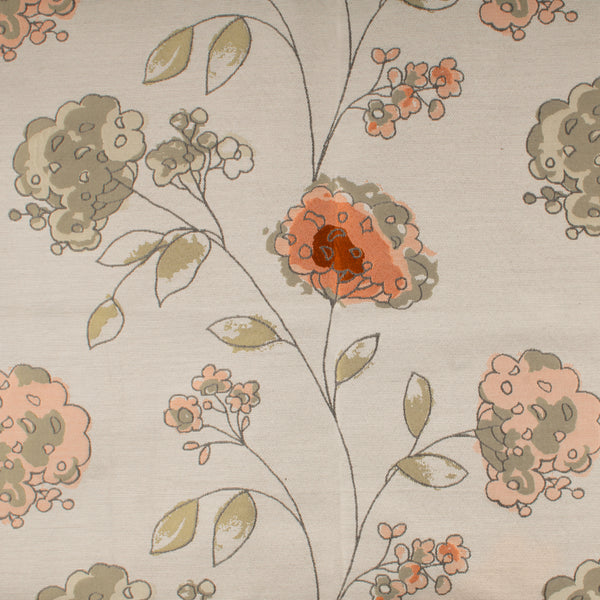 Tissu décor maison - Aura - Floral Corail