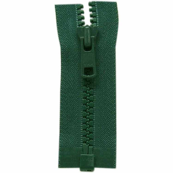 COSTUMAKERS Fermeture à glissière pour les vêtements de sport séparable à un sens 50cm (20 po) - vert foncé - 1764