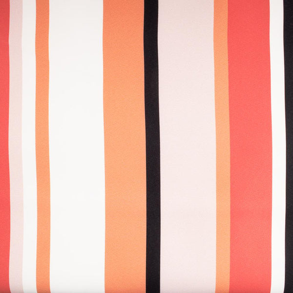 9 x 9 inch Home Decor Fabric Swatch - Petite Coccinelle - Stripe - Coral