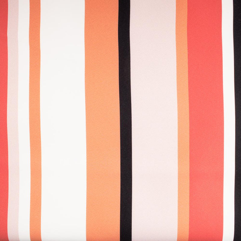 9 x 9 inch Home Decor Fabric Swatch - Petite Coccinelle - Stripe - Coral