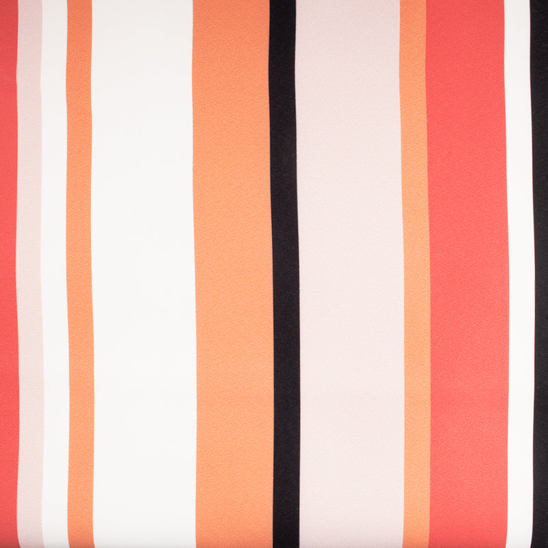 Home Decor Fabric - Petite Coccinelle - Stripe - Coral