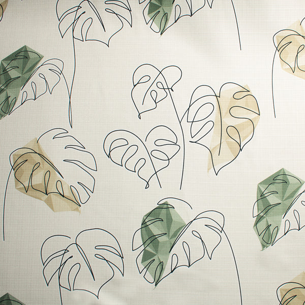 Tissu décor maison - Mid Century - Palmier Vert