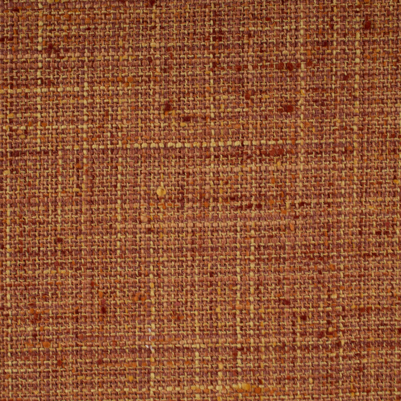 Tissu décor maison - Mid Century - Aspect Lin Brique