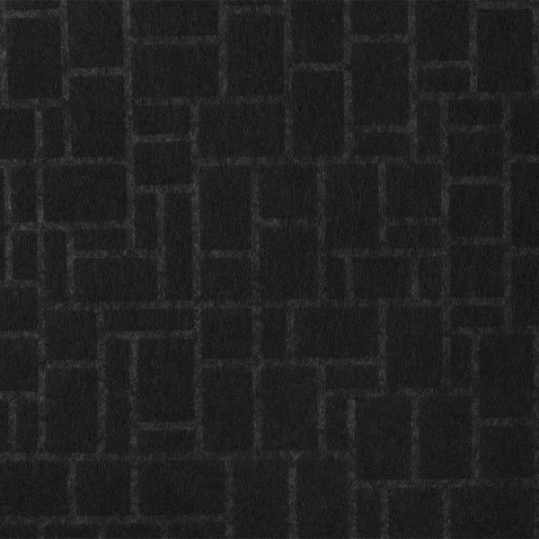 9 x 9 inch Home Decor Fabric Swatch - Upholstery - Embossed rodon - Black