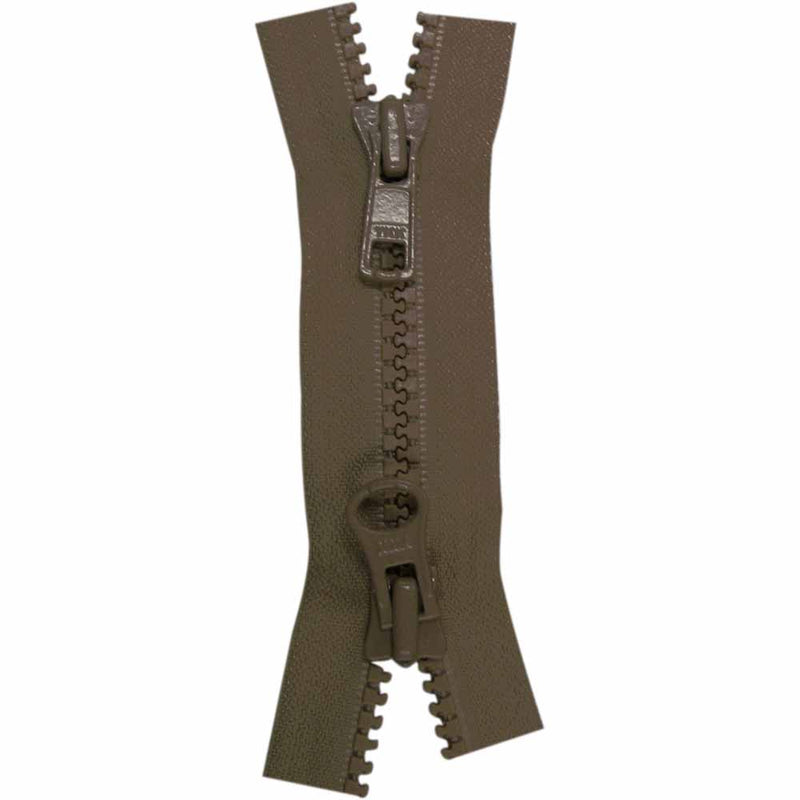 COSTUMAKERS Activewear Two Way Separating Zipper 55cm (22") - Sept. Brown - 1765