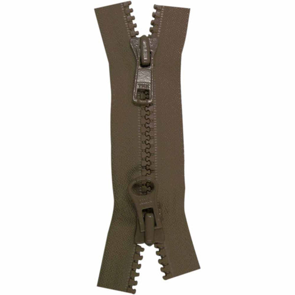 COSTUMAKERS Activewear Two Way Separating Zipper 75cm (30") - Sept. Brown - 1765