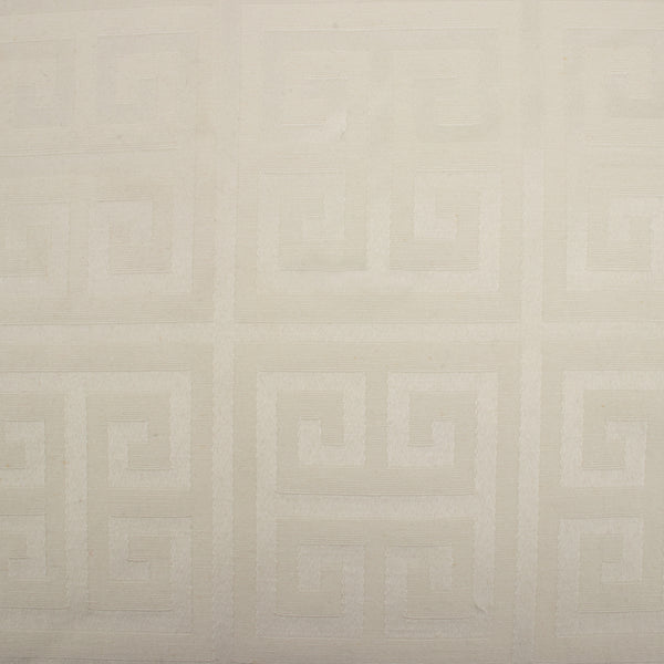 Tablecloth Fabric - Wide-width - Greek key Natural