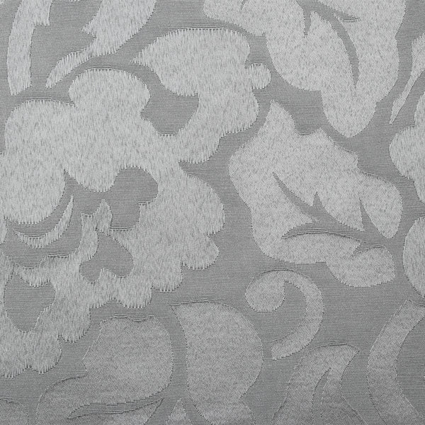 9 x 9 po échantillon de tissu pour Nappe - Grande Largeur - Floral Argent