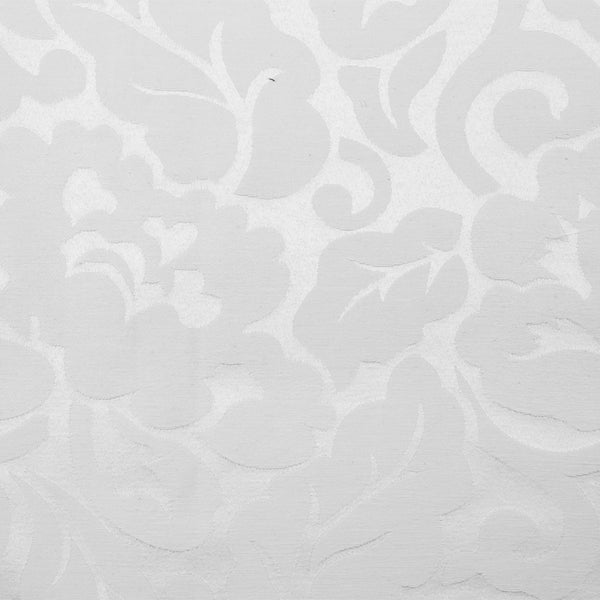 Tissu pour Nappe - Grande Largeur - Floral Blanc