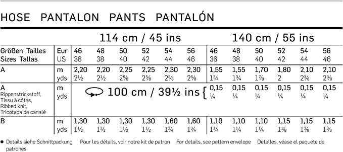 BURDA - 6719 Pantalons pour hommes