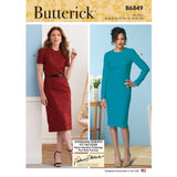 B6849 MISSES' FIT PATTERN DRESSES (size: 8-10-12-14-16-18-20-22)