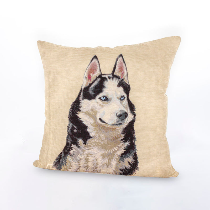 Decorative cushion cover - Tapestry - Husky 1 - 18 x 18''