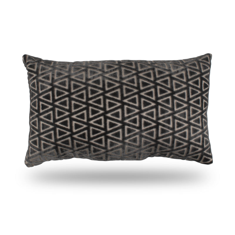 Decorative Cushion - Oblong - Black - 12 x 20''