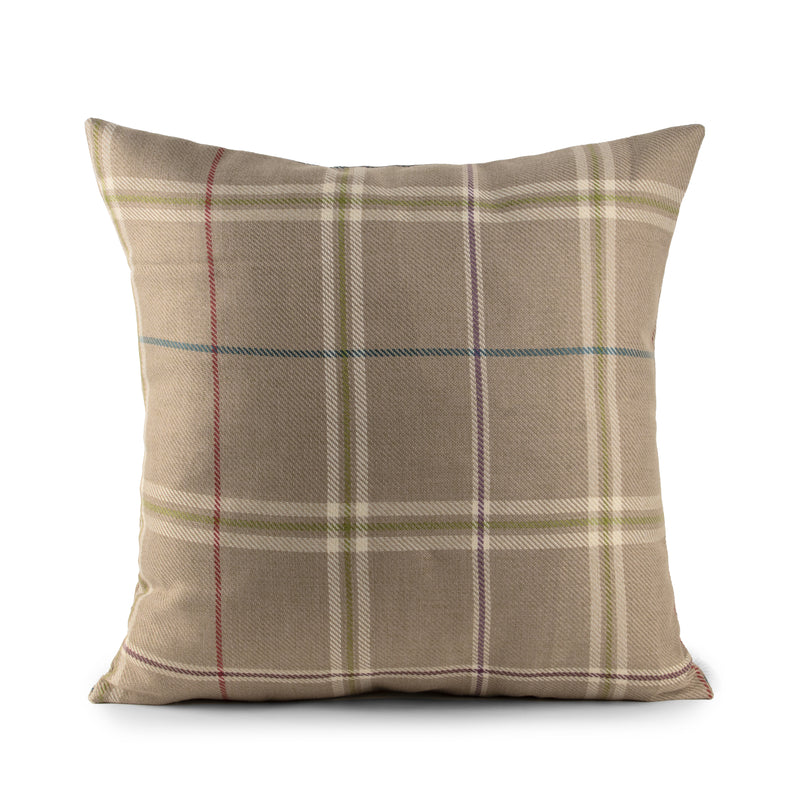 Decorative cushion cover - Check - Green - 18 x 18''