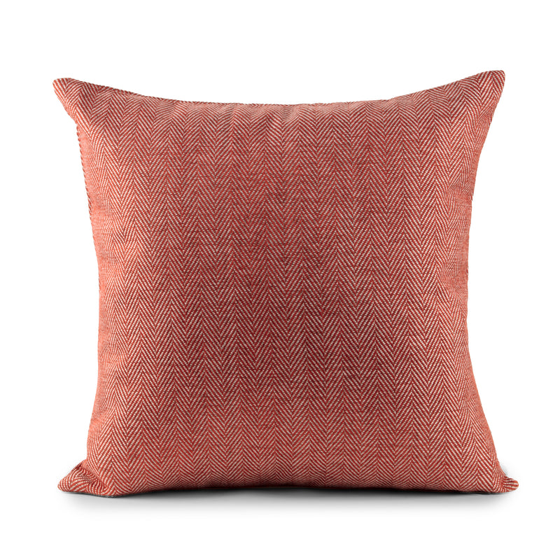 Decorative cushion cover - Solid - Red - 18 x 18''
