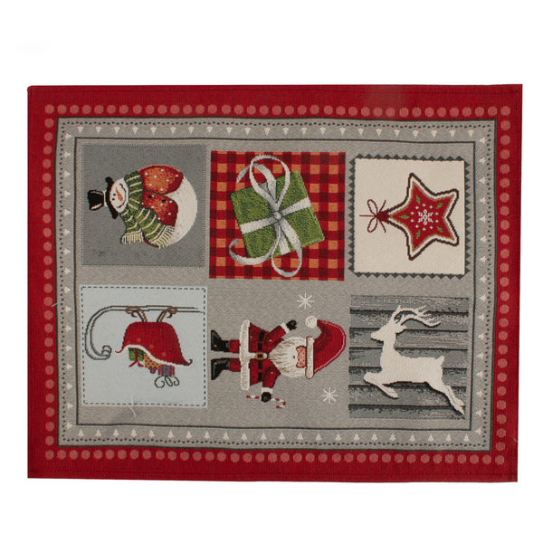 Placemat - Patchwork - Red