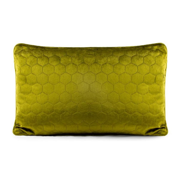 Coussin décoratif de plumes - Luxe piqué - Lime - 13 x 20 po