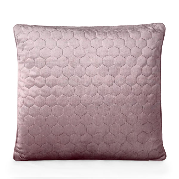 Decorative feather cushion - Luxe quilted - Blush - 20 x 20''