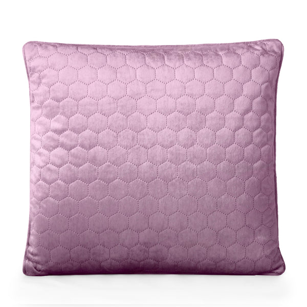 Decorative feather cushion - Luxe quilted - Lilac - 20 x 20''
