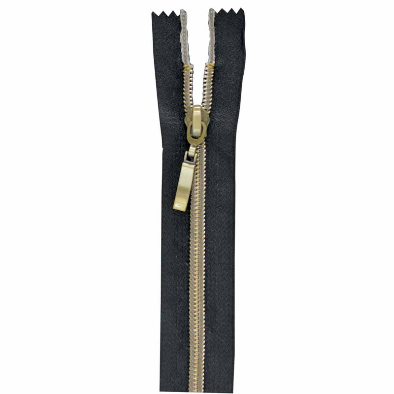 VIZZY Fashion Closed End Zipper 18cm (7") - Black - 1771