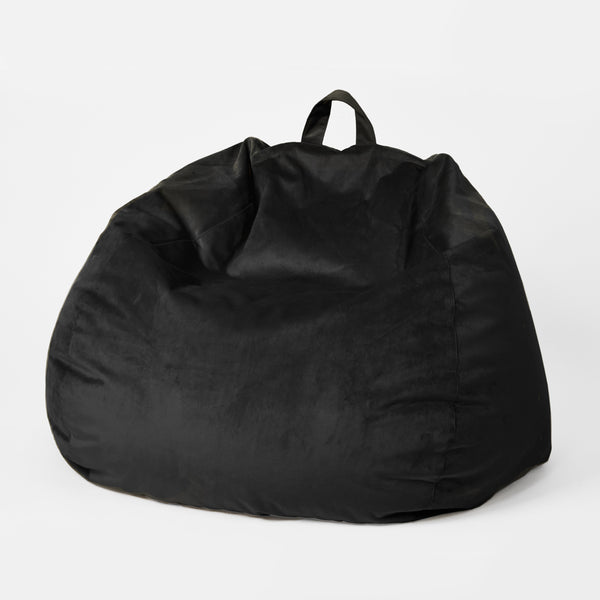 Bean Bag Cover - Luxe Velvet - Black - 40 x 47''