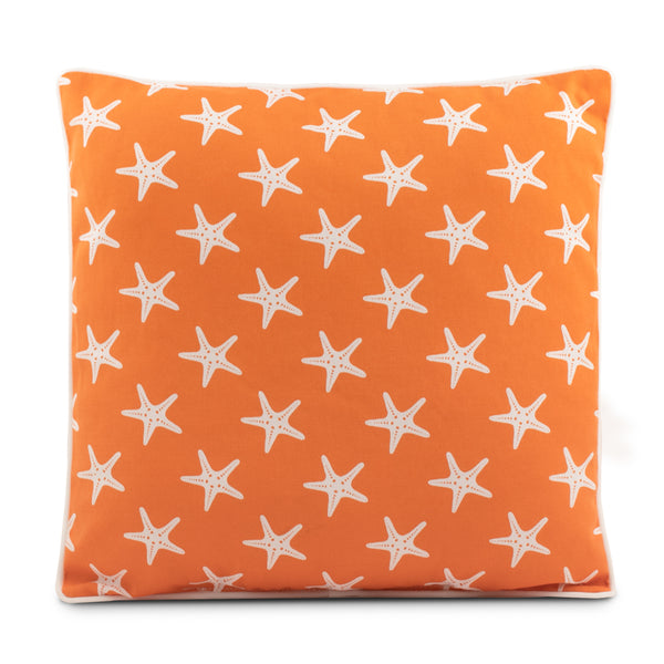 Indoor/Outdoor cushion - 20 x 20'' - Starfish - Orange