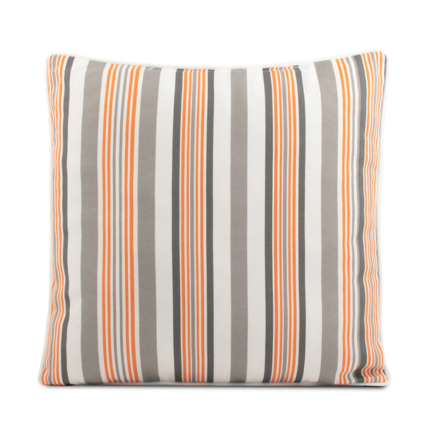 Indoor/Outdoor cushion - 20 x 20'' - Stripe - Orange