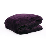 Jeté décoratif de Minky - Mauve - 79 x 91 po