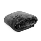 Jeté décoratif de Minky - Gris - 79 x 91 po