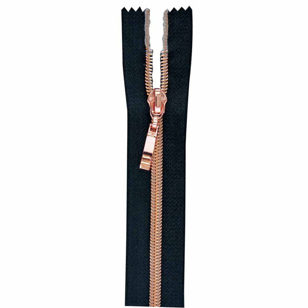 VIZZY Fashion Closed End Zipper 18cm (7") - Black - 1773