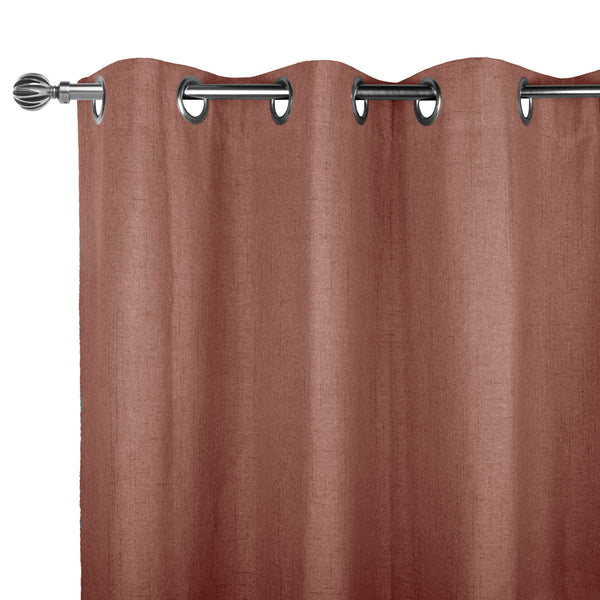 Blackout Grommet curtain panel - Lucas - Cinnamon - 52 x 84''