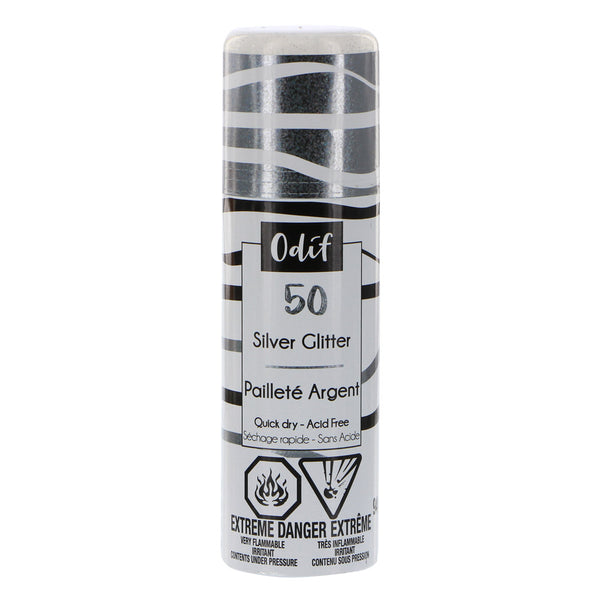ODIF Glitter Spray Varnish 94g Silver