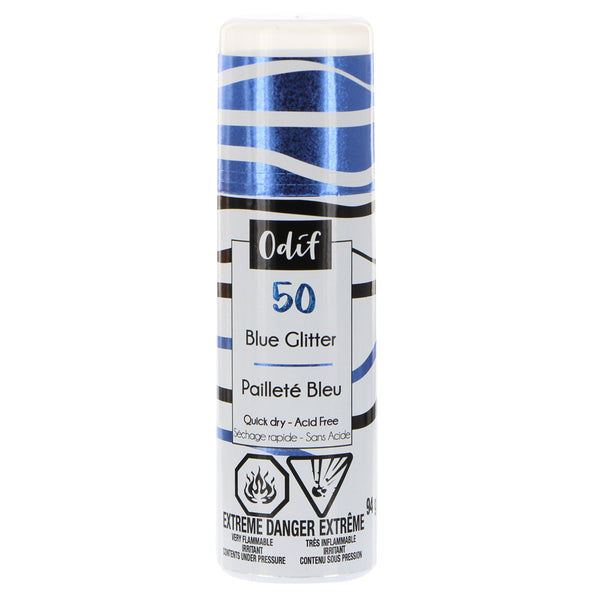 ODIF Glitter Spray Varnish 94g Blue