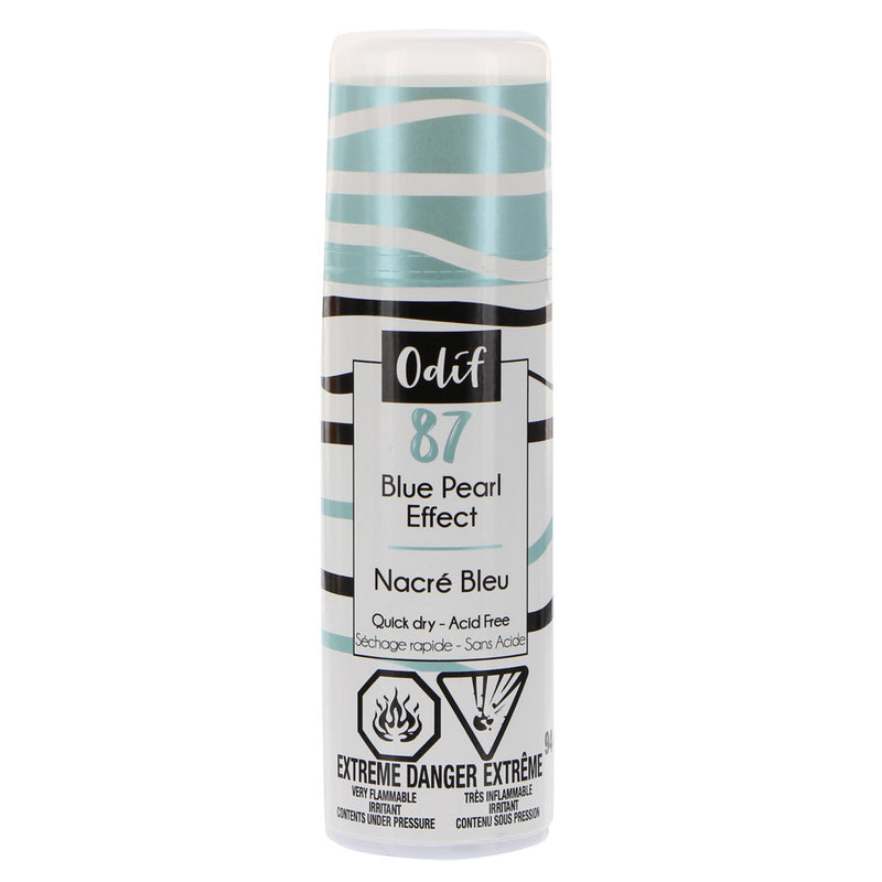 ODIF Peinture aérosol effet nacré - bleu - 94g