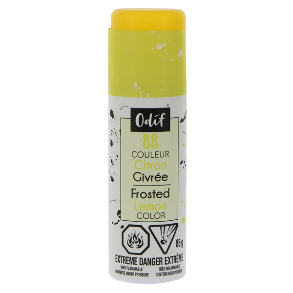ODIF Peinture aérosol effet givrée - jaune - 85g