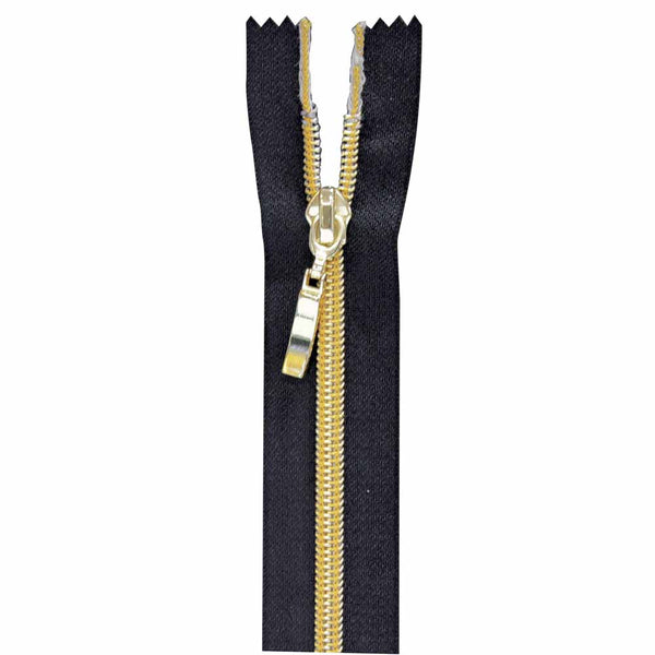 VIZZY Fashion Closed End Zipper 18cm (7") - Black - 1775