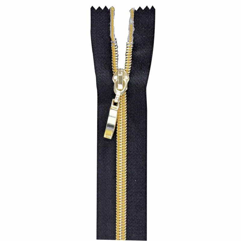 VIZZY Fashion Closed End Zipper 55cm (22") - Black - 1775