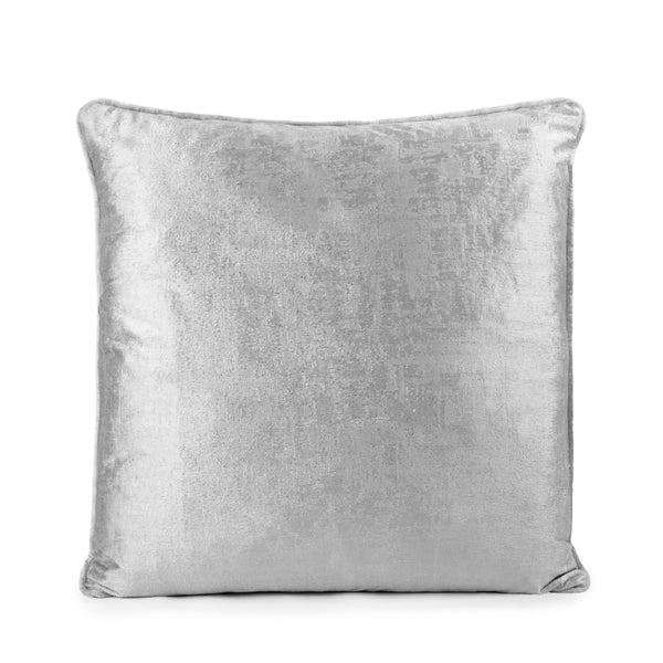 Decorative feather cushion  - Glamour - Silver - 20 x 20''