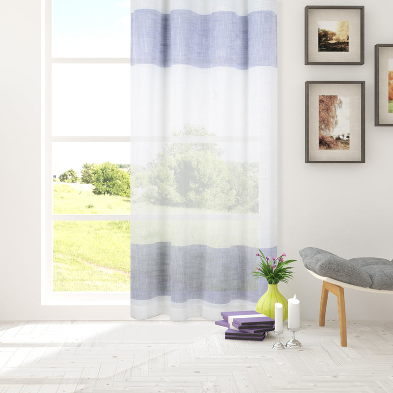 Grommet curtain panel - Elodie - Royal - 54 x 85''