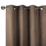 Dimout grommet panel - Oxford - Brown - 54 x 95 inch (137 x 243 cm)