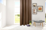 Dimout grommet panel - Oxford - Brown - 54 x 85 inch (137 x 215 cm)