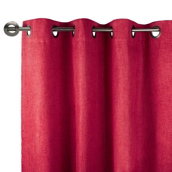 Dimout grommet panel - Oxford - Red - 54 x 85 inch (137 x 215 cm)