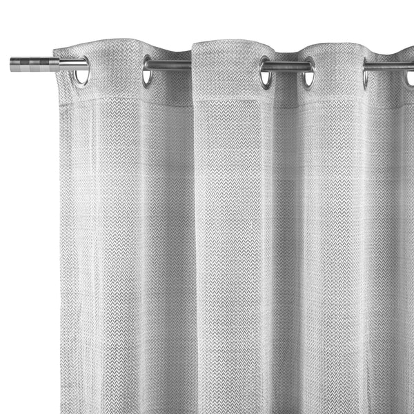 Grommet curtain panel - Vegas - Silver - 55 x 95''