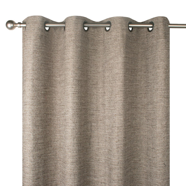 Grommet curtain panel - Scott - Brown - 54 x 85''
