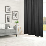 Hidden Tabs curtain panel - Lyons - Black - 52 x 85''