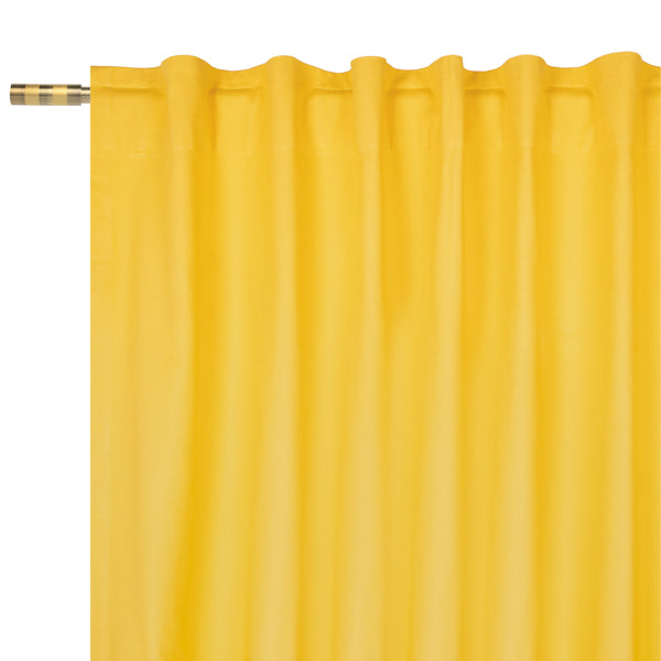 Hidden Tabs curtain panel - Lyons - Yellow - 52 x 85''