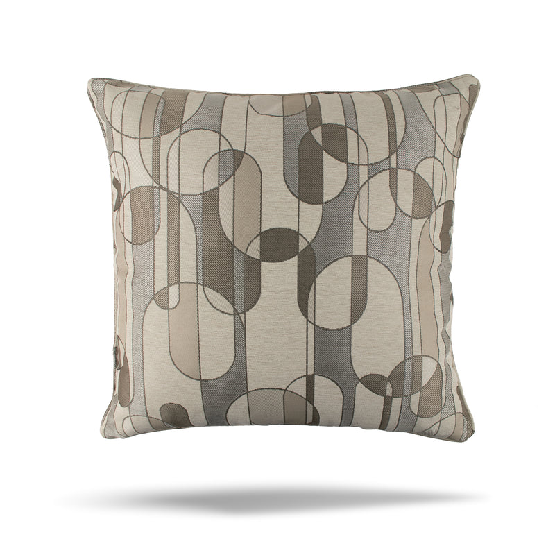 Decorative cushion cover - Sam - Taupe - 20 x 20''