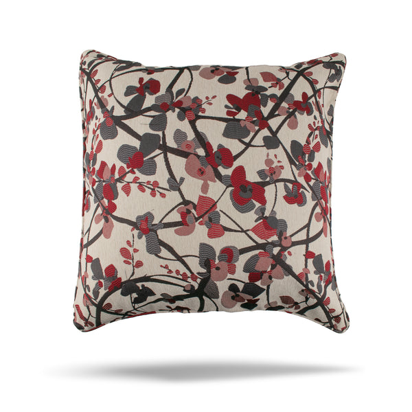 Decorative cushion cover - Kalini - Red - 20 x 20''
