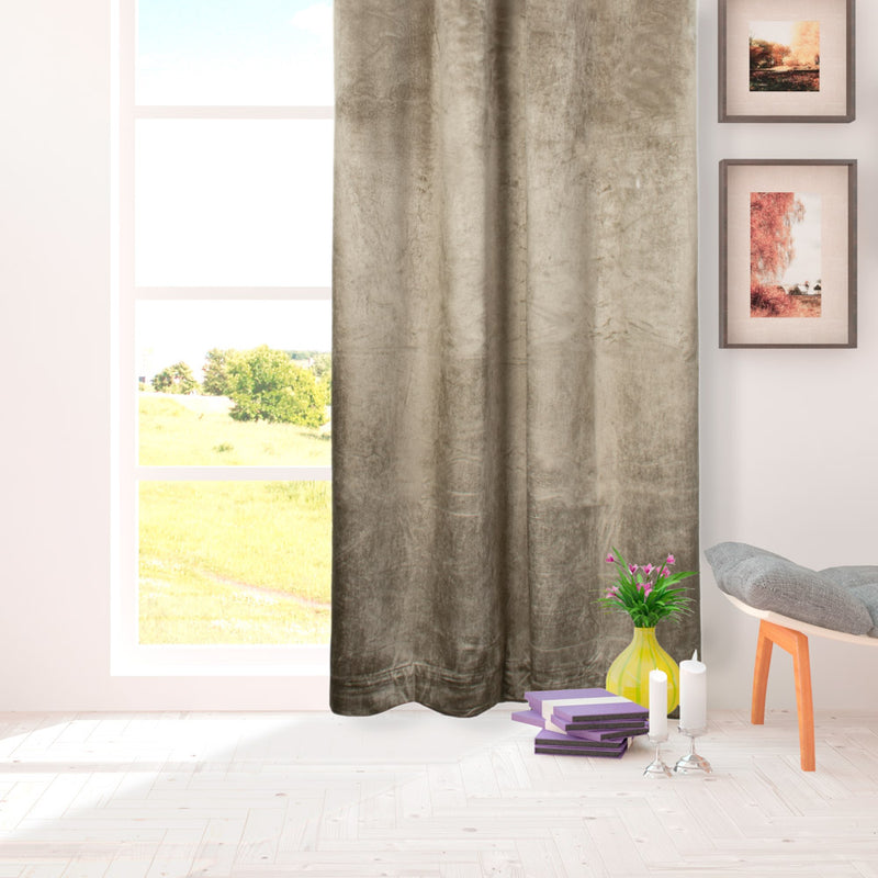 Grommet curtain panel - Luxe - Sand - 52 x 85''