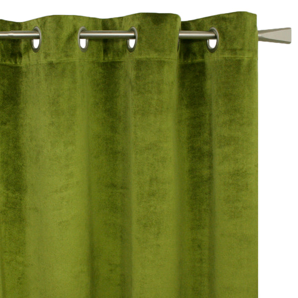 Grommet curtain panel - Luxe - Lime - 52 x 96''